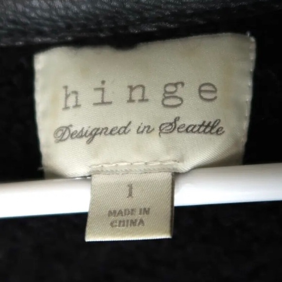 Hinge Alpaca Cardigan Sweater Wool Blend Metallic Bronze Snap Front Women’s Sz L - Picture 11 of 13